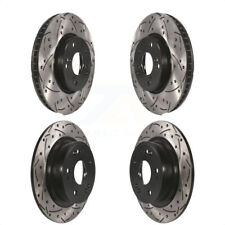 For Honda Accord Front Rear Coated Drilled Slotted Disc Brake Rotors Kit