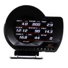 Obd2 Car Digital Head Up Monitor Oil Pressure Turbo Boost Rpm Temperature Gauge