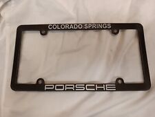 Porsche Colorado Springs Plastic Car Dealer License Plate Frame