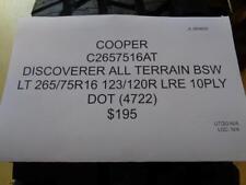 Cooper Discoverer All Terrain Bsw Lt 265 75 16 123120r Lre 10ply C2657516at Bq4