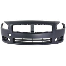 Front Bumper Cover For 2009-2014 Nissan Maxima W Fog Lamp Holes Primed