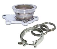 T3t4 5bolt To 3id V-band Flange Steel Adapter 1 Clamp2 Flanges Combo