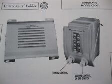 1949 1950 Chevrolet Automatic C300 Radio Photofact