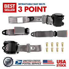 Universal Grey Sabelt 3 Point Camlock Quick Release Racing Seat Belt Harness
