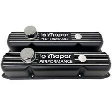 Nos Mopar 383 400 440 Big Block Black Aluminum Valve Cover Set With Grommets