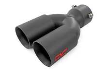Rough Country Black Dual Exhaust Tip 304 Stainless Steel  2.5-3 - 96050