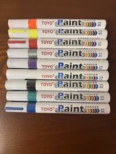 Toyo Waterproof Permanent Paint Marker Pen Car Tire Rubber Metal Pen All Colors