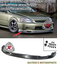 Fits 99-00 Honda Civic 234dr Gv-style Time Attack Front Lip Urethane