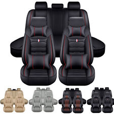 For Honda Accord Car Seat Covers Full Set 5-seater Front Rear Leather Cushion