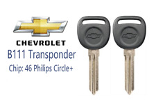 2 New Chevrolet Silverado 2007-2013 B111 - Pt Transponder Chip Key 46 Circle 