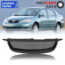 For 2003-2007 Toyota Corolla Black Abs Jdm Style Front Hood Mesh Grill Grille