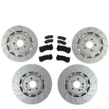 Set Of Front Rear Brake Rotors Discs Pads For 14-20 Mercedes Benz S63 S65 Amg