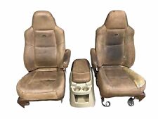 1999-2007 Ford F250 F350 Super Duty King Ranch Front Seats With Center Console