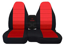 Fits Ford Ranger 2004-2012 60-40 Highback Truck Car Seat Covers Blk-red Center