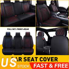 Pu Leather Car Seat Covers For Ford F-150 Crew Cab 2009-2022 Waterproof Full Set