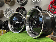 New 18 5x112 Monoblock Amg Deep Dish Black Wheels For Mercedes E S Sl Cl W124