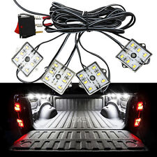 8 Pcs White Waterproof Led Truck Pickup Bed Light 48 Leds Rock Lighting Kits Usa