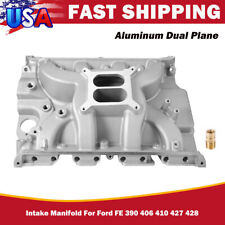 Aluminum Air-gap Dual Plane Intake Manifold Fits For Ford Fe 390 406 410 427 428