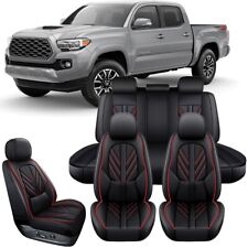 For Toyota Tacoma 2007-2024 Crew Cab 4-door Car Seat Cover Front Rear Cushion