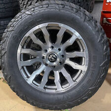 20x10 Fuel Blitz D693 Platinum Wheels 35 Mt Tires 8x6.5 Dodge Ram 2500 Tpms