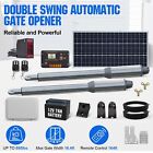 Solar Automatic Gate Opener Dual Swing Gate Opener Kit Up To 16.4ft With Battery