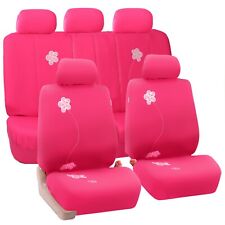 Car Seat Covers Floral Full Set Universal Fit Auto Truck Suv