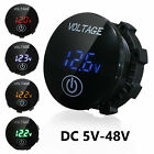 12v-24v Car Marine Motorcycle Touch Led Digital Voltmeter Voltage Meter Battery