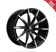 4ea 20x8.520x10 Staggered Lexani Wheels Css-15 Black W Machined Tips Rims S1
