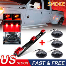 For 99-10 Ford F350 Smoked Redamber Led Dually Bed Fender Lights Id Tail Light