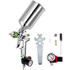 2.5mm Hvlp Gravity Feed Spray Gun Kit Wregulator Auto Paint Primer Metal Flake