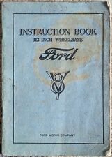 1933 Ford Owners Manual Instruction Book 112 Wheelbase