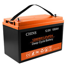 12v 100ah Lifepo4 Lithium Battery Deep Cycle For Rv Motorhomesslightly Used