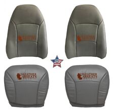 2004-2006 Ford E150 E250 E350 Van Full Front Perforated Vinyl Seat Cover Gray