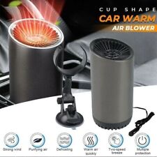 12v Car Heater Defogger Cup Shape Auto Warm Air Blower Fast Defroster Windshield
