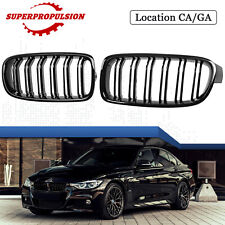 Glossy Black Front Kidney Grille Grill For 12-18 Bmw F30 3 Series 320i 328i