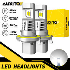 Auxito Led H13 9008 Headlight High Low Beam Super Bright Bulbs 6500k Canbus Set