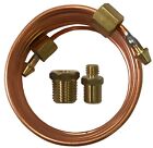 Mechanical Oil Pressure Gauge 72 Inch Copper Line Tubing Install Kit W Fitting
