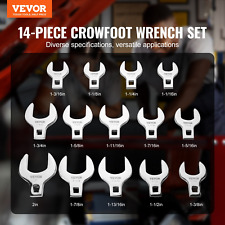 Vevor Crowfoot Wrench Set 12 Drive 14-piece Sae 1-116 - 2 Crows Foot Wre
