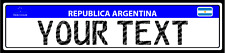 Custom Argentina Reflective Mercosur License Plate Tag Reproduction
