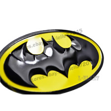 Alloy Metal Yellow Bat Batman Symbol Badge Auto Car Batman Emblem Decal Sticker