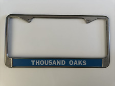 Vintage Thousand Oaks California Metal License Plate Frame