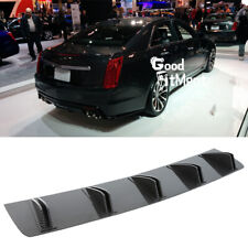 For Cadillac Cts Cts-v Carbon Fiber Rear Bumper Diffuser Lip Spoiler Splitter Us