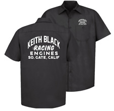 Keith Black Drag Racing Engines Black Mechanics Work Shirt Chev Ford Mopar Nhra