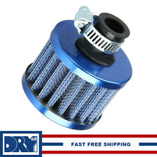 12mm Blue Air Intake Breather Filter Oil Catch Crankcase Universal Vent Valve