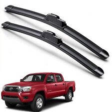 For 2005-2015 Toyota Tacoma Windshield Wiper Blades J-hook Hybrid Silicone