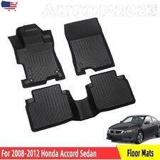 For 2008-2012 Honda Accord Sedan Floor Mats Cargo Liners Carpets All-weather Tpe
