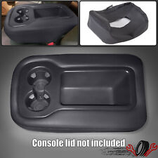 Console Armrest Cover Jump Seat Fit For Silverado Tahoe Sierra 2007-2014 Black