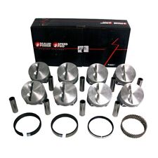 Speed Pro H660cp30 Sb Chevy Sbc 327 Flat Top 5.7 Rod Pistons Cast Rings .030
