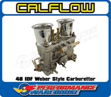 48 Idf Weber Style Downdraft Carburettor With Chrome Ram Tubes