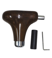 Universal Wood Color Automatic Shift Knob With M12 And M14 Adaptor A1